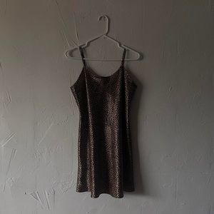 SILK LEOPARD PRINT GOWN